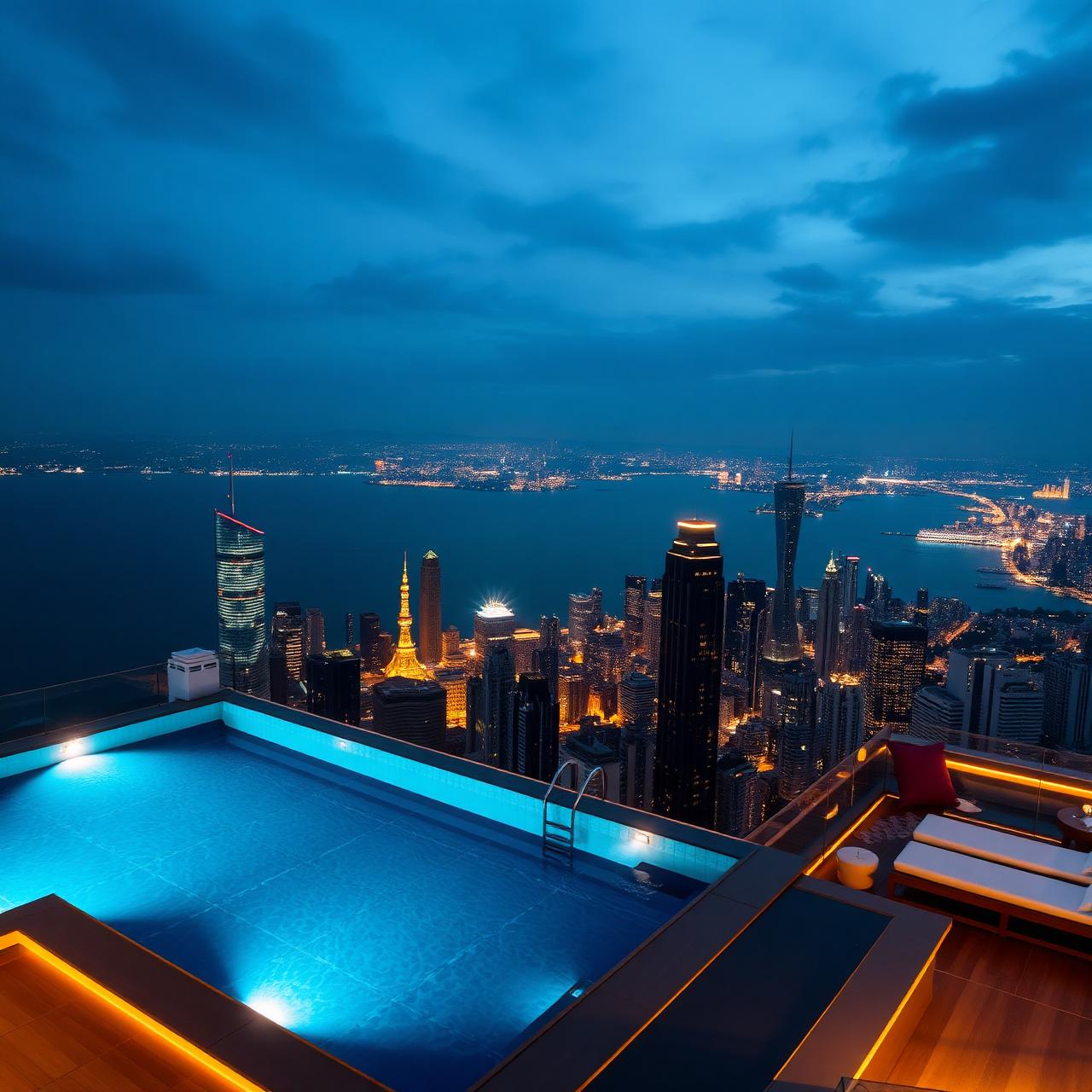 Rooftop pool